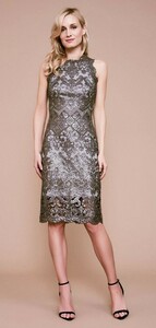 TADASHI SHOJI　タダシショージ　SILVER & GRAY　ワンピース　「８ 」/ １１－１３号程度