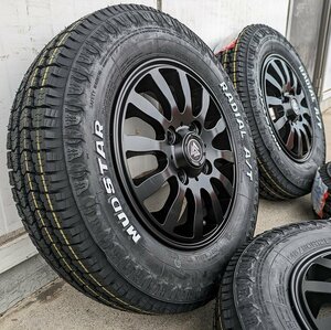 N-VAN アクティ ハイゼット アトレー クリッパー キャリィ 12インチ マッドスター ラジアル AT 145/80R12 80/78N ホワイトレター