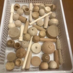 積み木　つみき　木のおもちゃ　おもちゃ　ヒノキ　サクラ　白木　遊具　子供　工作　DIY ハンドメイド　木球　タマゴ型　木製品　家で