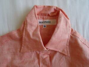 日本製 リネン シャツ MADE IN JAPAN MACPHEE LINEN SHIRT