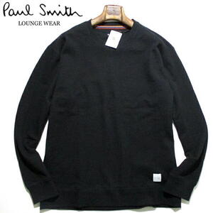 新品 未使用▼ ポールスミス　アーティストストライプ　クルーネック スウェット 裏毛　黒　ブラック　XLサイズ　LL PaulSmith LOUNGEWEAR