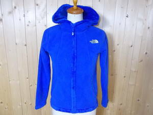 e643◆THE NORTH FACE フリースジップフーディー◆ガールズ M(10-12) 子供 海外輸入正規品 ノースフェイス フリースブルゾン 4J