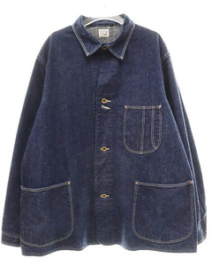 オアスロウ orslow 40’S COVERALL SIZE3 カバーオール デニム 生地 ジャケット 【ブランド古着ベクトル】240731 メンズ