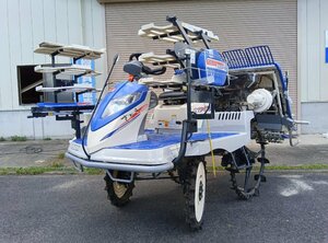 （滋賀日野）イセキ 田植え機 NP50V-LF8 5条 13.5馬力 時間 整地ローター こまきちゃん 電動苗レール あぜクラッチ Zターン オートリフト