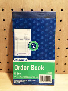 adams Order Book DC4702 セールスオーダーブック 注文票 (アメリカ雑貨 紙物)