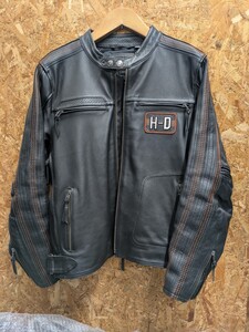 ハーレーダビッドソン 革ジャン シングルライダースジャケットHURLEY DAVIDSON 検Schott VANSON