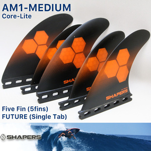 ■SHAPERS AM1 (M) CORE-LITE■FUTUREプラグ 5フィン QUAD対応 Mサイズ AL MERRICK／アルメリック クアッド トライフィン シェイパーズ