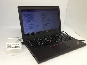 ジャンク/ LENOVO 20HMS0WV00 ThinkPad X270 Intel Core i5-7200U メモリ8.19GB ストレージ無し 【K04294】