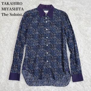 【希少】TAKAHIROMIYASHITA The SoloIst.　花柄 シャツ 総柄 46 サンプル品 タカヒロミヤシタソロイスト