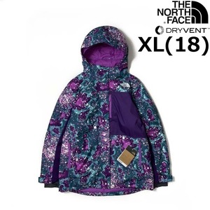 売切り【正規新品】THE NORTH FACE◆GIRLS FREEDOM EXTREME INSULATED JACKET 中綿ジャケット US キッズ 子供服 撥水(XL)紫 総柄240517-25