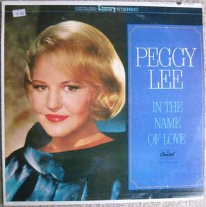 Peggy Lee『In The Name Of Love』LP Soft Rock ソフトロック Kenny Rankin 大名曲カバー!!