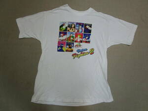 激レア!90s!ビンテージ!即決!Virtua Fighter 2 バーチャファイター 2 メンズ 半袖 コットン Tシャツ SEGA セガ コピーライト1994 size M 