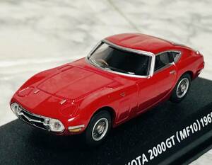 1/64 絶版名車コレクション / トヨタ2000GT (MF10) 1969 赤 レッド