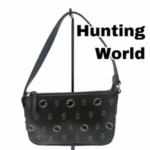 Hunting World ミニハンドバッグ アクセサリーポーチ 総柄