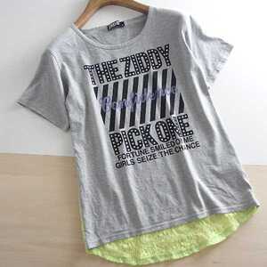 春夏　送料無料　*ZIDDY*　ジディー　レース使い半袖Tシャツ　１５０　♪