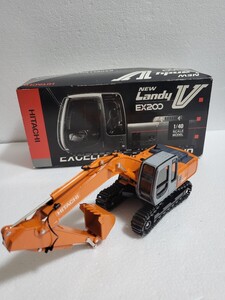 希少 日立建機特注品 NEW Landy EX200 パワーショベル HITACHI 重機ミニカー 重機モデル 1/40 日本製 