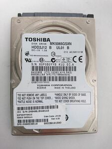 ★ジャンク品★東芝(TOSHIBA) ハードディスク HDD MK5065GSXN/500GB/SATA300/5400rpm/2.5インチ ★★