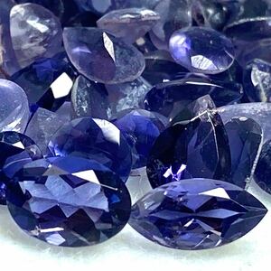 1円〜!!☆天然アイオライトおまとめ25ct☆n 約5g ルース 裸石 宝石 ジュエリー jewerly iolite w5A76