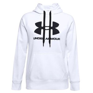 アンダーアーマー UNDERARMOUR UA 新品 レディース 吸汗速乾 保温 裏起毛 ビッグロゴ パーカー ジャケット Lサイズ [1356318-100-L] VCXZ