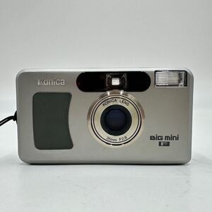 コニカ Konica BiG mini F ビッグミニF コンパクトフィルムカメラ 35mm F2.8 簡易動作確認 ジャンク 中古品 現状品 KONICA