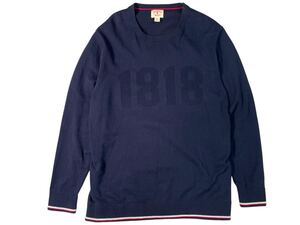 Brooks Brothers ブルックスブラザーズ セーター ニット トップス 1818 エンボス加工 トリコロール メンズ XL 大きいサイズ