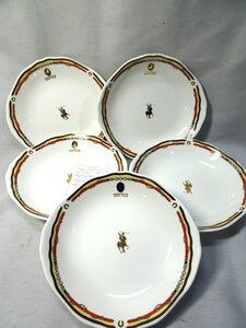 未使用・保管品 ■GREENWICH POLO CLUB■スープカレー皿セット ５枚セット 食器 洋食器 陶磁器