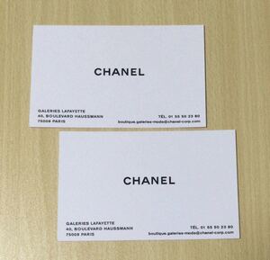 シャネル CHANEL メッセージカード 2枚