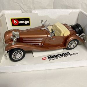 burago ブラーゴ MERCEDES BENZ 500K ROADSTER（1936）cod.3020 ベンツ 1/20 DIE-CAST Metal with Plastic Parts