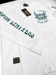 【非売品】 VANSON LEATHERS ロンTEE NVLT-224A WHITE サイズ XL