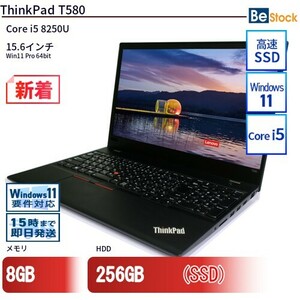 中古 ノートパソコン Lenovo レノボ ThinkPad T580 20L9CTO1WW Core i5 メモリ：8GB 6ヶ月保証