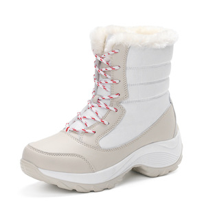 ☆ アイボリー×ホワイト ☆ 39(24.5cm) ☆ スノーブーツ pmysnowboot05 スノーブーツ レディース 冬 ブーツ スノーシューズ ボアブーツ