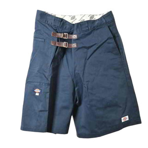 美品 FACETASM × Dickies ラップ コットン ハーフパンツ 5 ネイビー ファセッタズム KL4CSPHU72