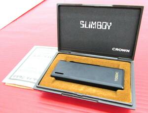 CROWN クラウン 静圧ライター SLIM BOY スリムボーイ クラウンライター TOSDIC 説明書 ケース付き 