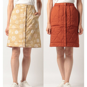 マーモット リバーシブルプリマロフトスカート (四角友里コラボ) カキ L #TOWSJE95YY-KAK Ws Reversible PRIMALOFT Skirt MARMOT 未使用