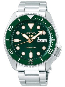 セイコー 5 SEIKO ファイブ スポーツ 自動巻(手巻き付き) 腕時計 SRPD63K1 グリーン (国内SBSA013同型)