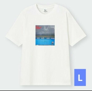 ジーユー gu ブラー blur ホワイト Tシャツ Lサイズ