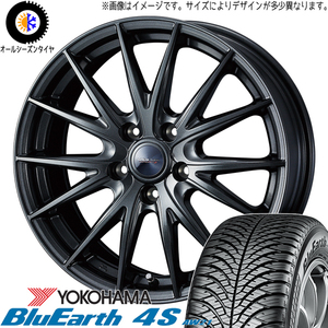 235/55R19 オールシーズンタイヤホイールセット 40ヴェルファイア etc (YOKOHAMA BluEarth AW21 & VELVA SPORT2 5穴 120)