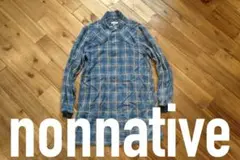 【nonnative】ノンネイティブ/ロングネルシャツ/オンブレチェック