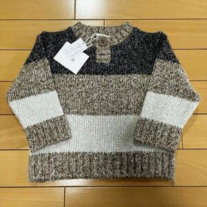 新品★bebe／べべ★セーター ニット 80 ボーダー