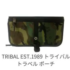 トラベル ポーチ カーキ 迷彩 TRIBAL EST.1989 トライバル