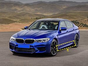 ★BMW G30/G31/F90 Mスポ/M5セダン用 3DDタイプ カーボンサイドスカートセット/サイドステップ/スカットル/クロスカーボン