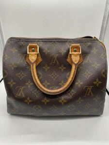 Y15【1円～】美品 ルイヴィトン LOUIS VUITTON バッグ ハンドバッグ モノグラム スピーディ25 M41109 SP1924 レザー ブラウン 中古