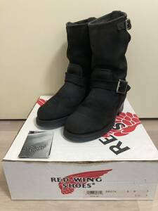 レッドウィング RED WING エンジニアブーツ PT99 8274 BEAMS 6D スエード 黒 レザー