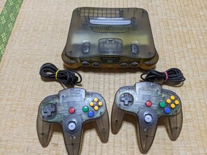 ニンテンドー64 本体　コントローラー　クリアブラック　ジャンク扱い