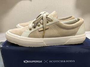 超美品！ SUPERGA X SCOTCH&SODA コラボシューズ フルレザー スペルガ EURO40サイズ