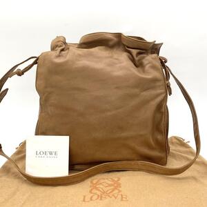 LOEWE ロエベ ショルダーバッグ フラメンコ ナッパレザー ブラウン g00660