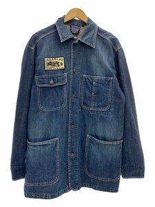 DICKIES◆90-00s/カバーオール/XLサイズ/デニム/インディゴ/ディッキーズ//