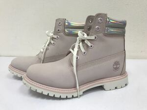 Timberland ティンバーランド ショートブーツ 薄ピンク　UK5.5/JP24.5㎝　綺麗め　♯23259