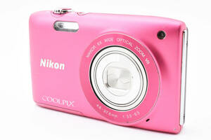 ★実用品★Nikon ニコン COOLPIX S3300 クールピクス ピンク コンパクトデジタルカメラ #1538LL447