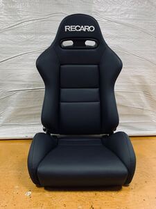 31. レカロ RECARO SR-4 黒フェイクレザー張り替え 張替え 張替 ブラックシングルステッチ 両側ダイヤル 